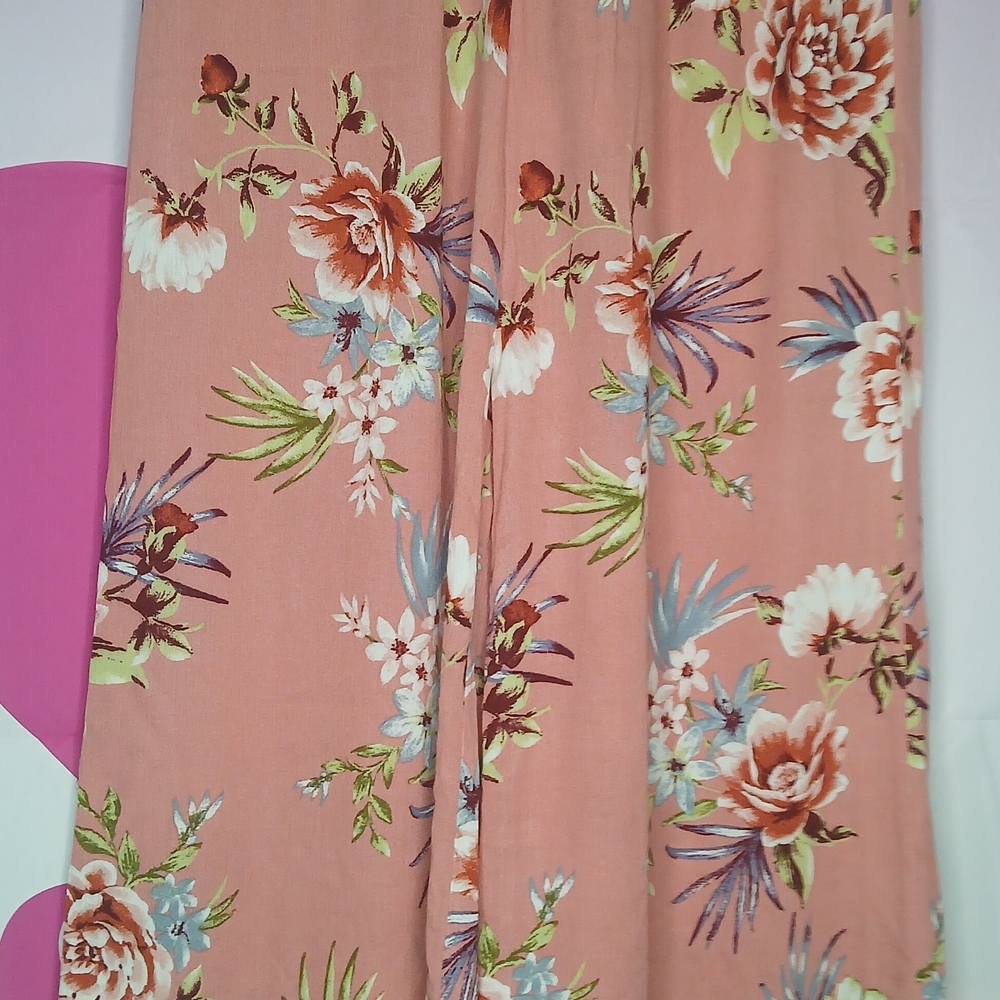 Forever 21 Pink Floral Print Fabric